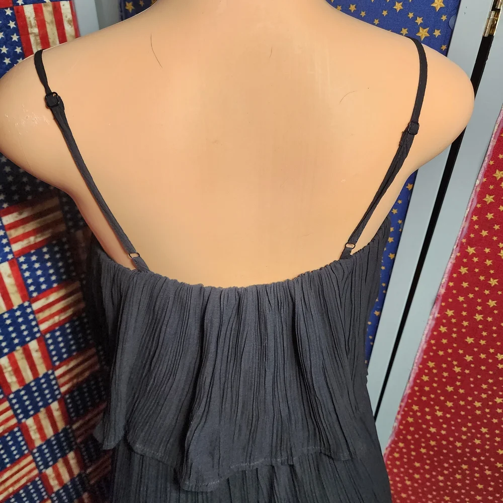 **Express Black Pleated Wide-Leg Jumpsuit** - Picture 8 of 11